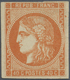 * Frankreich: 1870, 40 C. Orange "Bordeaux", Farbfrisch, Oben Berührt Sonst Vollrandig, Ungebraucht Mi - Gebruikt