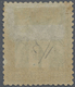 * Frankreich: 1876, 1 Fr. Olive On Light Yellow Allegory Type I, Unused With Hinge And Usual Perforati - Gebruikt