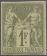 * Frankreich: 1876, 1 Fr. Olive On Light Yellow Allegory Type II, Unused With Hinge And Imperferated. - Gebruikt