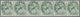 ** Frankreich: 1900, 5 C. Blanc, Preobliteration, Coil Stamp, Mint Never Hinged Strip Of 6. (Maury Nr. - Oblitérés