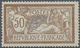 ** Frankreich: 1900, 50 C. Merson Brown On GC Paper, Mint Never Hinged Superb Item (Yvert 120 D), Cat. - Oblitérés