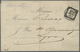 Br Frankreich - Portomarken: 1859, 10 C Black Single Franking Cancelled 4.JAN.1859 On Folded Local Lett - 1859-1959 Storia Postale