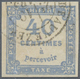O Frankreich - Portomarken: 1871, 40 C. Light Blue, Having Bright Colors And On All Sides Full / With - 1859-1959 Brieven & Documenten