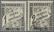 O Frankreich - Portomarken: 1881, Postage Due Stamps 1 Fr And 2 Fr. Black, Canceled, Perfect Perforate - 1859-1959 Lettres & Documents