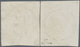 O Frankreich - Telegrafenmarken: 1868, 1 And 2 Fr., Each Neat Canceled And Having Full Margins Cut, Si - Telegraaf-en Telefoonzegels