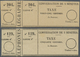 (*) Frankreich - Telegrafenmarken: 1883, Both Telephone Receipts Unused, 4.250, - € - Télégraphes Et Téléphones