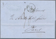 Br Französische Post In Der Levante: 1861, Letter From BEYROUTH With TAMISE Cds By Ship Via Alexandria - Andere & Zonder Classificatie