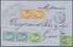 Br Französische Post In Der Levante: 1862, Napoleon Without Laurel 2x 5 C Green, 10 C Brown, 2x 20 C Bl - Autres & Non Classés