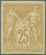 * Französische Kolonien - Allgemeine Ausgabe: 1880, Allegory 25 C. Yellow Brown All Around Full Margin - Autres & Non Classés