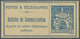 GA Frankreich - Ganzsachen: 1888, Telefonkarte 25 C. 'Postes & Telegraphes' Blau Auf Hellsämisch, Ungeb - Telegraaf-en Telefoonzegels