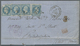 Br Frankreich - Stempel: 1868, Multiple Franking 4 X 20 C Blue Napoleon, Tied By Etoile "31" (Paris Pal - 1877-1920: Semi-moderne Periode