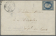 Br Frankreich - Militärpost / Feldpost: 1855, Napoléon 20 C. Blue, Single Franking On Complet Letter, W - Marques D'armée (avant 1900)