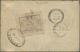 Br Gibraltar: 1937, 1 S Olive/black And 2 S Red-brown/black Mixed Franking On Airmail Cover With Machin - Gibraltar