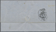 Br Griechenland: 1872, Folded Stamples Envelope From Messina With Blue Crayon "130" At Arrival 10 L. Or - Brieven En Documenten