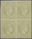 ** Griechenland: 1880, 5 L. Dull Yellowish Green Block Of Four, Mint Never Hinged, Very Fine And Scarce - Covers & Documents