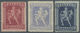 * Griechenland: 1911, 3 Dr Carmine, 5 Dr Ultramarine And 10 Dr Dark Blue, Mint, Mi 770.- - Brieven En Documenten