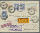 Br Griechenland: 1926 (12.12.), Flugpostbrief Frankiert Mit Halbamtl. Flugpostmarken 2 Dr. Und 3 Dr. So - Lettres & Documents