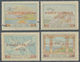 ** Griechenland: 1933, Bari Exhibition, Red Overprint On 1926 Patakonia Set, Unmounted Mint With Circle - Lettres & Documents