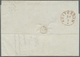 Br Großbritannien - Vorphilatelie: 1844, Folded Letter Sent From LEEDS With Better Transit Mark "Hambur - ...-1840 Voorlopers