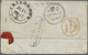 Br Großbritannien: 1847, QV 1 D Red On Bluish Paper On Folded Envelope From "PALL MALL" (London) Sent T - Autres & Non Classés