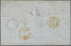 Br Großbritannien: 1853/1855: A Cover And A Letter To India Both Franked By Embossed 1847-55 1s. Green, - Autres & Non Classés