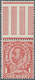 **/* Großbritannien: 1912, KGV 1 P. Red With Blank Field Above The Stamp, Mint Never Hinged, Blank Field - Autres & Non Classés