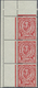 ** Großbritannien: 1912, 1d. Scarlet, Wm Multiple Crown, Marginal Vertical Strip Of Three From The Uppe - Autres & Non Classés