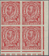 ** Großbritannien: 1912, 1d. Scarlet, Wm Multiple Cypher, Imperforate Block Of Four From The Lower Righ - Autres & Non Classés