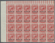 ** Großbritannien: 1912, 1d. Scarlet, Imperforate Marginal Block Of 24 From The Upper Left Corner Of Th - Sonstige & Ohne Zuordnung