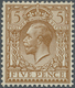 * Großbritannien: 1913, 5d. Yellow-brown, Without Watermark, Mint O.g. With Slight Adhesion Marks. SG - Autres & Non Classés