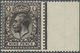 * Großbritannien: 1913, 9d. Deep Agate, Without Watermark, Right Marginal Copy (slightly Separated In - Autres & Non Classés