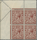**/* Großbritannien: 1924, 1½d. Red-brown, Wm Block Cypher, Marginal Block Of Four From The Upper Left Co - Autres & Non Classés