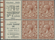 * Großbritannien - Zusammendrucke: 1924, 1½d. Red-brown, Wm Block Cypher, Advertisement Booklet Pane " - Andere & Zonder Classificatie