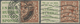 O Großbritannien - Zusammendrucke: 1924, 1½d. Red-brown, Wm Block Cypher, Two Commercially Used Se-ten - Autres & Non Classés