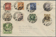 Brfst Britische Militärpost II. WK: 1943, M.E.F. Overprints, 1d. To 2s.6d., Nine Values On Envelope (some - Autres & Non Classés
