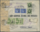 Br Britische Militärpost II. WK: 1943, "M.E.F." 2x 2Sh6P, 2x 9 P And 2x 2½ P On Registered Airmail Bank - Andere & Zonder Classificatie