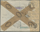 Br Britische Militärpost II. WK: 1943, "M.E.F." 2x 2Sh6P, 2x 9 P And 2x 2½ P On Registered Airmail Bank - Autres & Non Classés