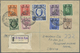 Br Britische Militärpost II. WK: 1950, "B. A. ERITREA" KGVI 10 Sh. And 5C To 75 C On Registered Letter - Andere & Zonder Classificatie