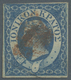 O Ionische Inseln: 1859. 1 Penny, Blau, Voll Bis Bereitrandig, Entwertet Mit Rotem, Stummen Stempel, S - Iles Ioniques