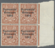 /**/* Irland: 1922 Error "PENCF" On Bottom Right Stamp 1½d. Red-brown Of Right Hand Marginal Block Of Four - Brieven En Documenten