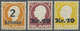 ** Island: 1924/1926, Drei Aufdruckwerte Mit 2 Kr. Auf 25 A. Orange, 10 Kr. Auf 50 A. Lilarot Bzw. Auf - Other & Unclassified