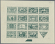 ** Island: 1930, Composite Die Proof Sheet In Dark Olive Green Of Design Plate Only Of The Complete Set - Autres & Non Classés