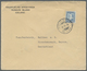 Br Island: 1936 (8.12.), Jochumsson 35a. Blue Single Use On Commercial Cover From HUSAVIK To Germany, A - Other & Unclassified