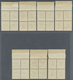 ** Island - Dienstmarken: 1904, Berne Printing, 3a. To 50a., Complete Set As Top Marginal Blocks Of Fou - Service