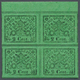 /* Italien - Altitalienische Staaten: Kirchenstaat: 1867: 2 C. Green, Mint Block Of Four From The Sheet - Etats Pontificaux