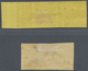 * Italien - Altitalienische Staaten: Modena: 1852: 15 C Black On Yellow (strip Of Three) And 25 C. Bla - Modène