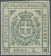 * Italien - Altitalienische Staaten: Modena: 1859, 5c. Green, Fresh Colour, Full Margins, Mint O.g. Wi - Modène