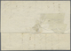 Br Italien - Altitalienische Staaten: Neapel: 1859: 2 Gr Rosa, Stright Line Framed ANNULLATO, On Letter - Naples