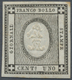 * Italien - Altitalienische Staaten: Sardinien: 1861, 1c. Intensive Black (colore Nero Intenso), Mint - Sardinië