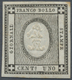 * Italien - Altitalienische Staaten: Sardinien: 1861, 1c. Intensive Black (colore Nero Intenso), Mint - Sardaigne